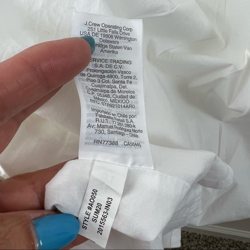 J Crew Sleeveless Tiered Midi Dress White Size 4 - Picture 8 of 8